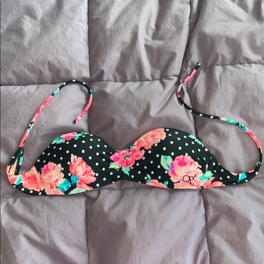 strapless bathing suit